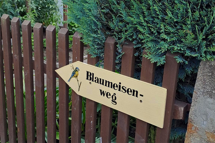 WEGSCHILD BLAUMEISENWEG