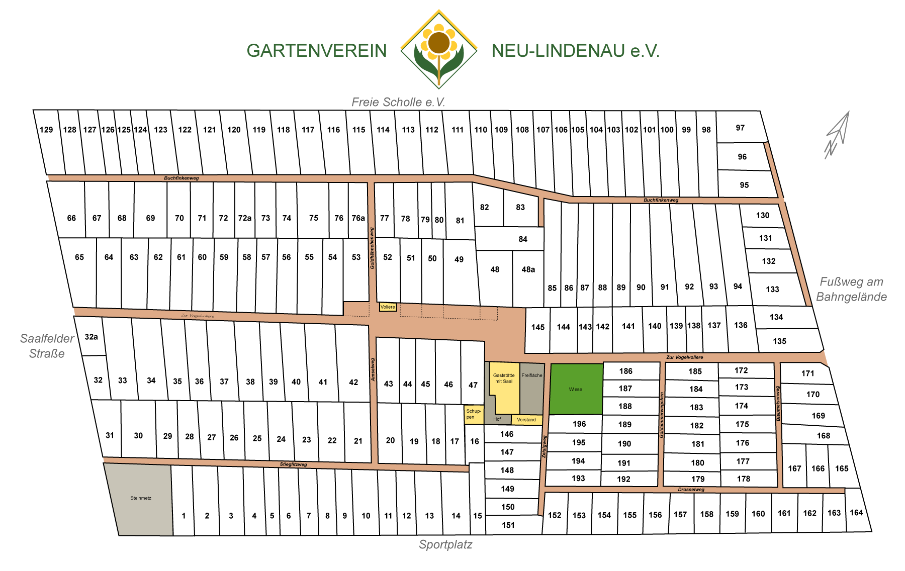 Wegeplan KGV Neu-Lindenau