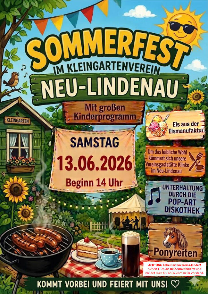 Sommerfest im Kleingartenverein Neu-Lindeau